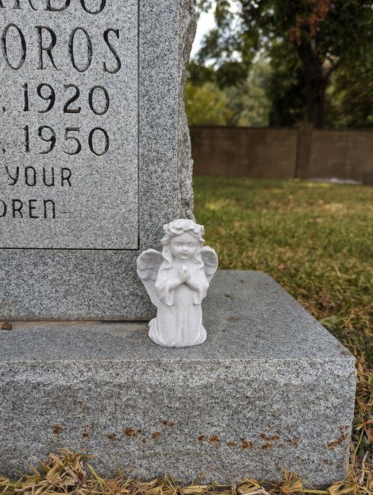 Angel geocache - perfect for cemetery hides! 3d printed with log - ready to be hidden!