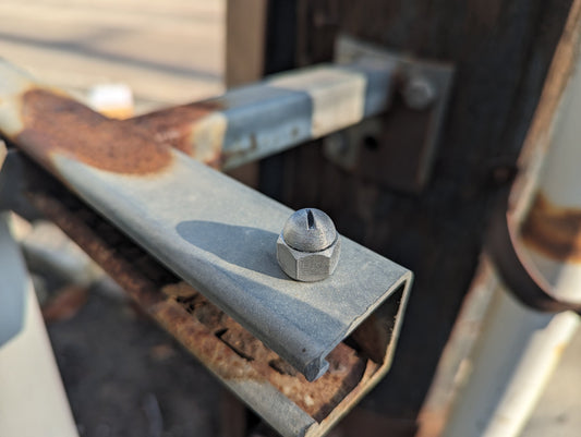 Magnetic nut 3d printed sneaky geocache with log and magnet - ready to be hidden!