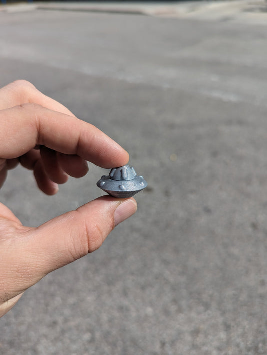 UFO Flying Saucer nano geocache - 3d printed geocaching container with log and magnet